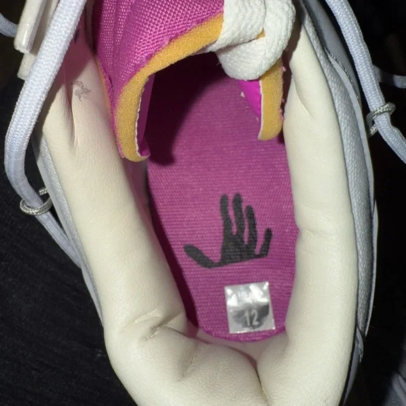 Nike Off-White Sneakers with Purple Tag